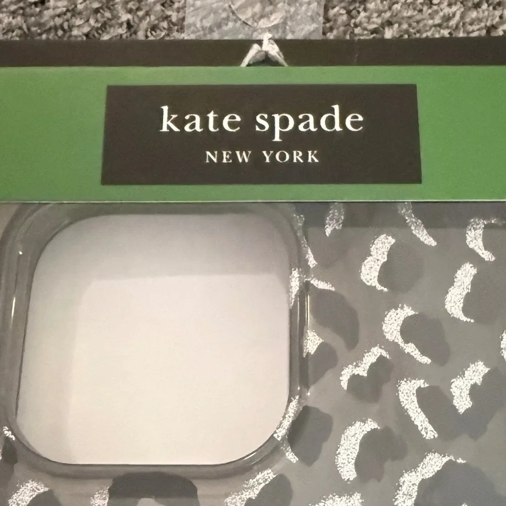 Kate Spade iPhone 16 Pro Max Case MagSafe Glitter Leopard Print Protective Cover